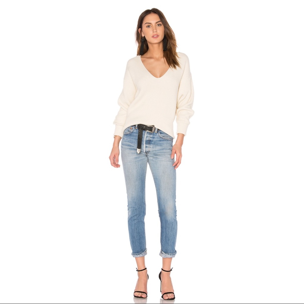 Free People Allure Pullover Ivory Sweater - Picture 5 of 7